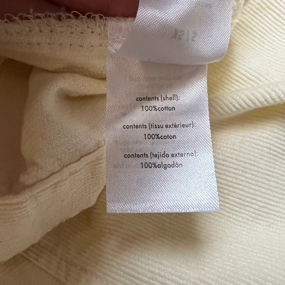 WEWOREWHAT pastel yellow corduroy shacket size xs/s - Picture 6 of 6